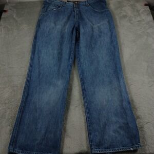 Marithe Francois Girbaud Jeans Mens 42x34 Blue‎ Denim Baggy Y2K Pockets